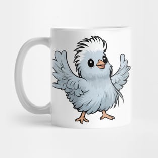 Lovely cartoon silkie chicken Mug